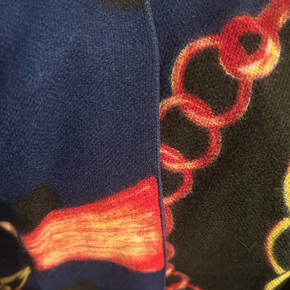 LOF equestrian print Ruana one size NWT - Picture 4 of 4